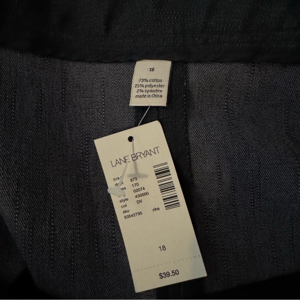 Vintage Venezia Denim Button Zip Mini Pencil Skirt Size 18 Y2K - Picture 6 of 8